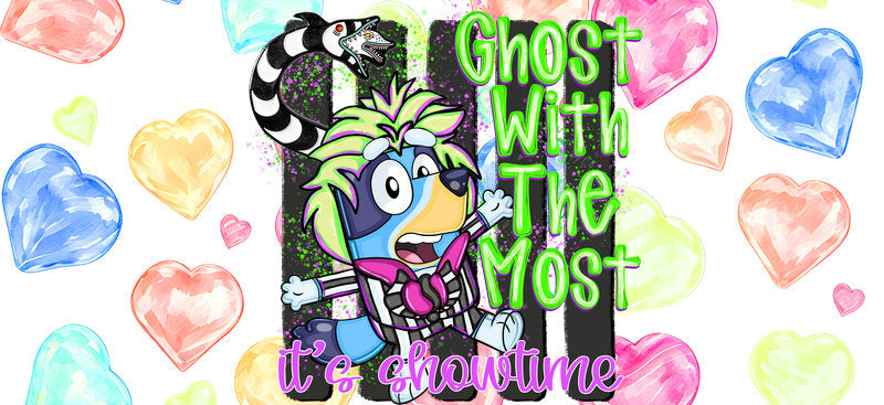 Ghost Halloween UV DTF Cup Wrap for 16oz Libbey Glass KA-16470
