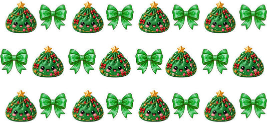 Christmas Dumpling UV DTF Cup Wrap for 16oz Libbey Glass KA-16619
