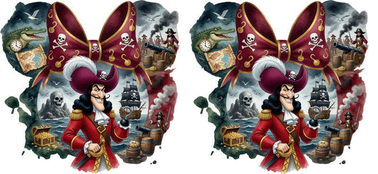 Pirate Captain UV DTF Cup Wrap for 16oz Libbey Glass KA-16675