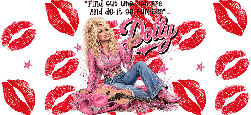 Country Music Girl UV DTF Cup Wrap for 16oz Libbey Glass KA-16873
