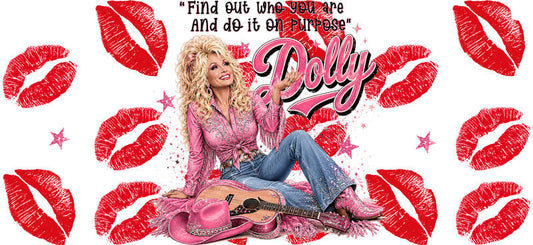 Country Music Girl UV DTF Cup Wrap for 16oz Libbey Glass KA-16873