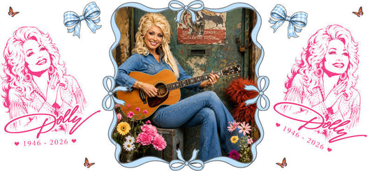 Country Music Girl UV DTF Cup Wrap for 16oz Libbey Glass KA-16879
