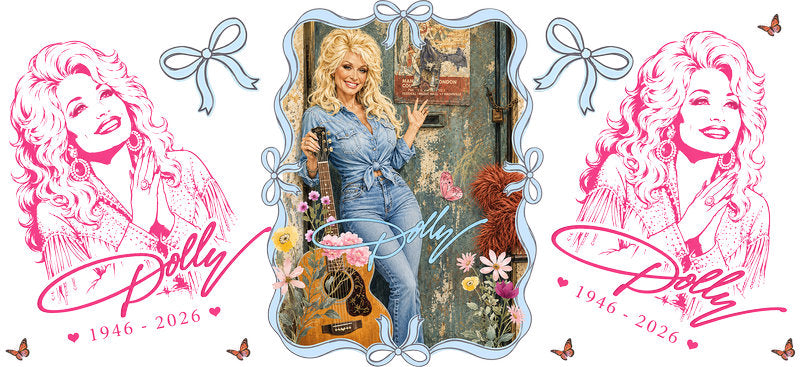 Country Music Girl UV DTF Cup Wrap for 16oz Libbey Glass KA-16914
