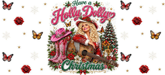 Country Music Girl UV DTF Cup Wrap for 16oz Libbey Glass KA-16933