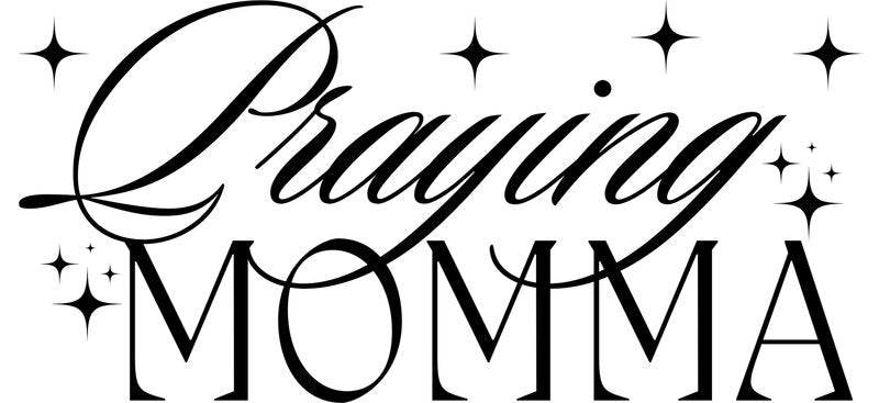 Praying momma motherhood UV DTF cup wrap for 16oz Libbey glass