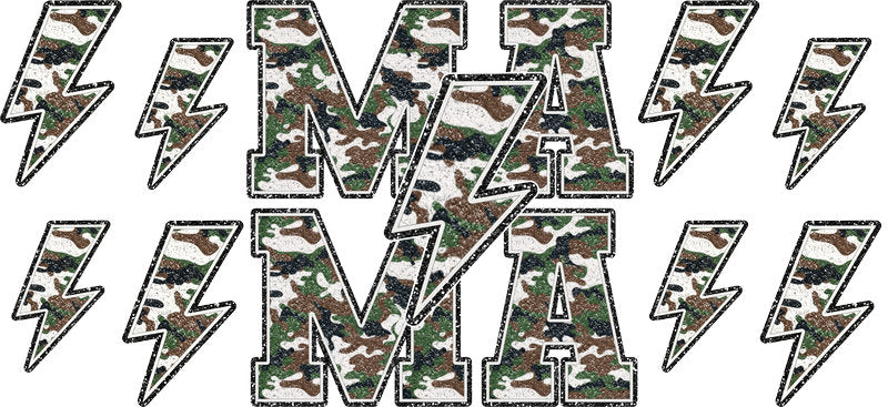 Camo Mama UV DTF Cup Wrap for 16oz Libbey Glass KA-17086