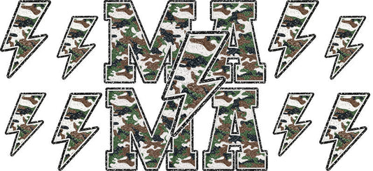 Camo Mama UV DTF Cup Wrap for 16oz Libbey Glass KA-17086