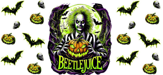 Halloween UV DTF Cup Wrap for 16oz Libbey Glass KA-17137