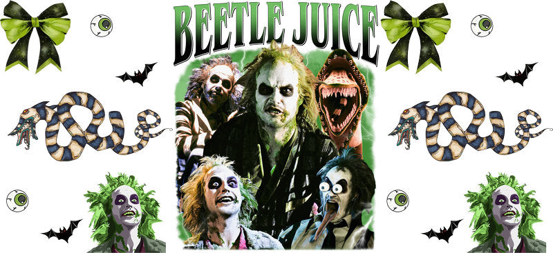 Halloween UV DTF Cup Wrap for 16oz Libbey Glass KA-17138