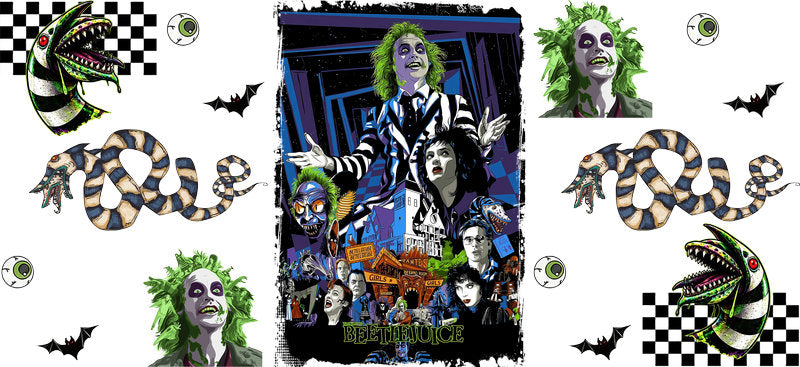Halloween UV DTF Cup Wrap for 16oz Libbey Glass KA-17140