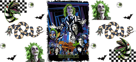 Halloween UV DTF Cup Wrap for 16oz Libbey Glass KA-17140