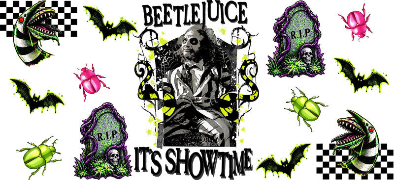 Halloween UV DTF Cup Wrap for 16oz Libbey Glass KA-17147