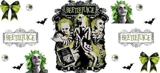 Halloween UV DTF Cup Wrap for 16oz Libbey Glass KA-17163