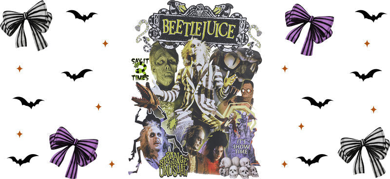 Halloween UV DTF Cup Wrap for 16oz Libbey Glass KA-17168