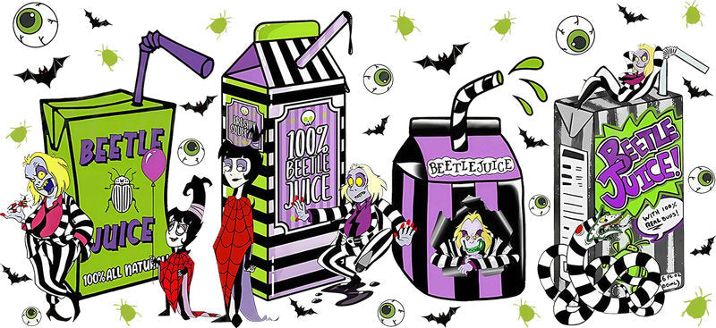 Halloween UV DTF Cup Wrap for 16oz Libbey Glass KA-17175
