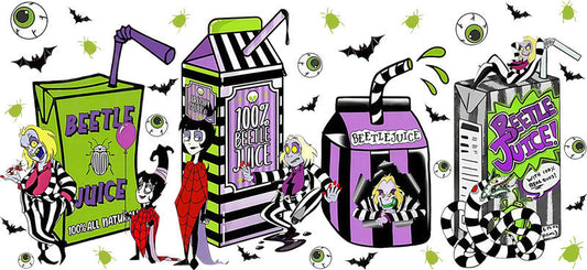 Halloween UV DTF Cup Wrap for 16oz Libbey Glass KA-17175