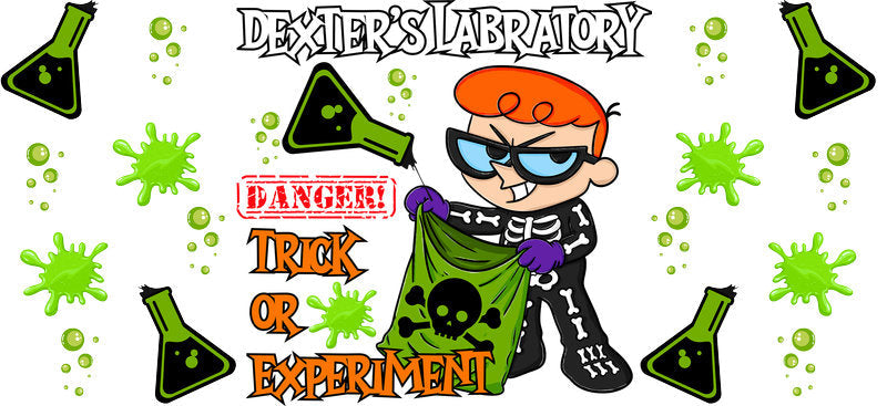 Science Laboratory Cartoon UV DTF Cup Wrap for 16oz Libbey Can KA-17400