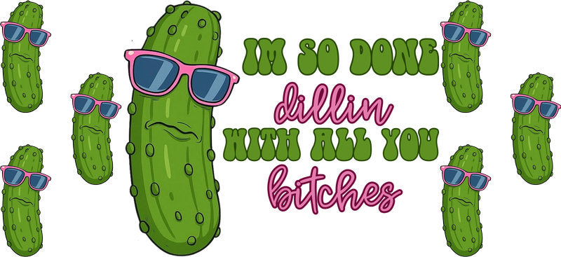 Funny Pickle UV DTF Cup Wrap for 16oz Libbey Can KA-17402