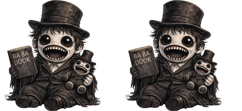 Spooky Top Hat Character UV DTF Cup Wrap for 16oz Libbey Can KA-17414