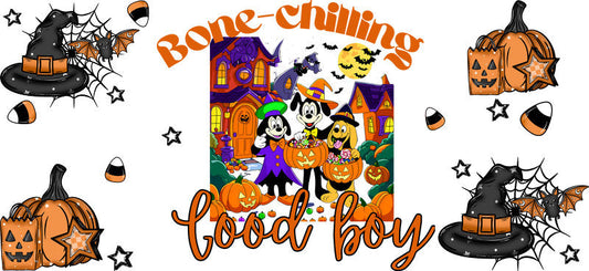 Halloween Good Boy UV DTF Cup Wrap for 16oz Libbey Can KA-17470
