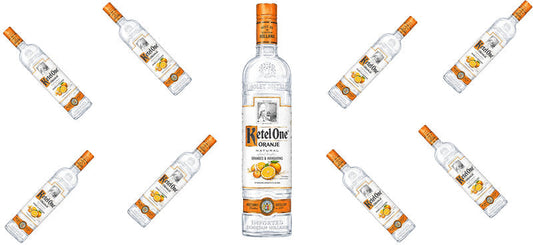 Orange Vodka UV DTF Cup Wrap for 16oz Libbey Can KA-17540