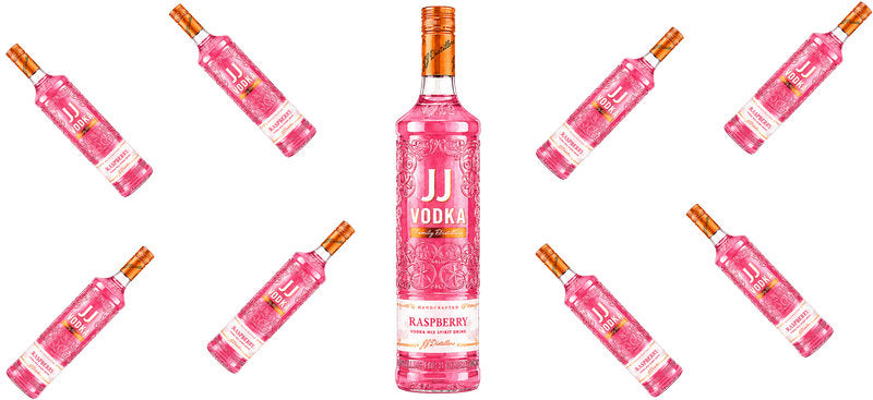Raspberry Vodka UV DTF Cup Wrap for 16oz Libbey Can KA-17541