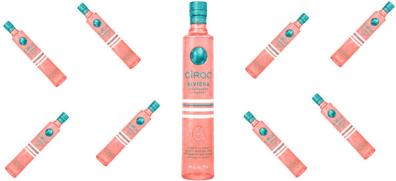 Grapefruit Vodka UV DTF Cup Wrap for 16oz Libbey Can KA-17569