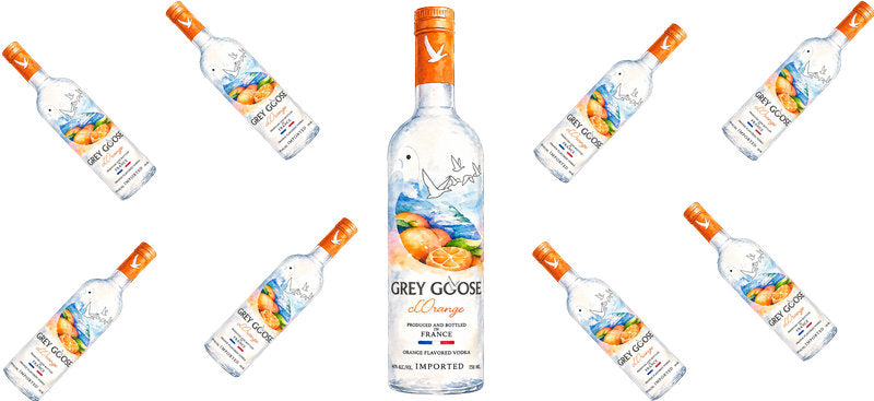 Orange Vodka UV DTF Cup Wrap for 16oz Libbey Can KA-17578