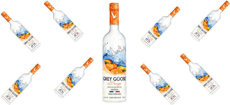 Orange Vodka UV DTF Cup Wrap for 16oz Libbey Can KA-17580