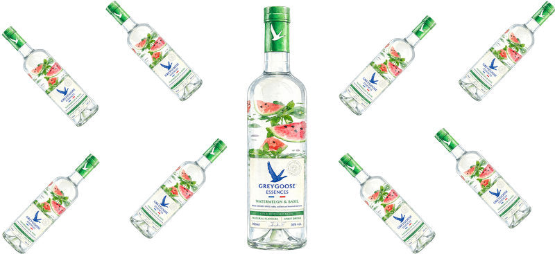 Watermelon Vodka UV DTF Cup Wrap for 16oz Libbey Can KA-17582