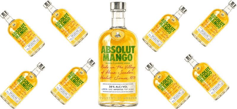 Mango Vodka UV DTF Cup Wrap for 16oz Libbey Can KA-17587