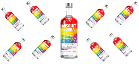 Rainbow Vodka UV DTF Cup Wrap for 16oz Libbey Can KA-17593