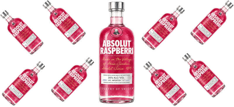 Raspberry Vodka UV DTF Cup Wrap for 16oz Libbey Can KA-17597