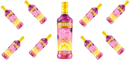 Pink Lemonade Vodka UV DTF Cup Wrap for 16oz Libbey Can KA-17606