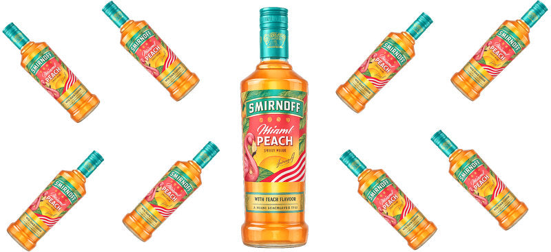Peach Vodka UV DTF Cup Wrap for 16oz Libbey Can KA-17607