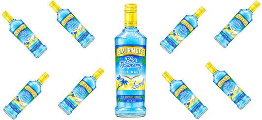 Blue Raspberry Vodka UV DTF Cup Wrap for 16oz Libbey Can KA-17611