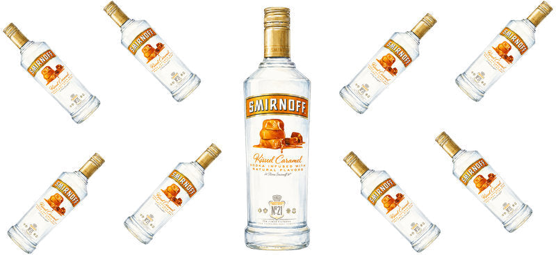 Caramel Vodka UV DTF Cup Wrap for 16oz Libbey Can KA-17616