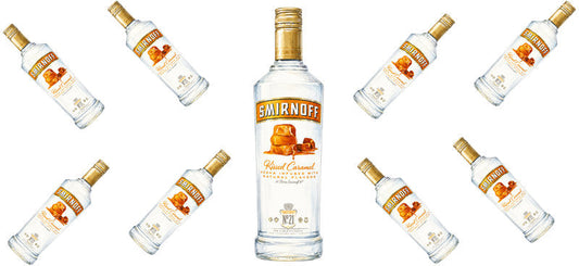 Caramel Vodka UV DTF Cup Wrap for 16oz Libbey Can KA-17616