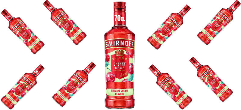 Cherry Vodka UV DTF Cup Wrap for 16oz Libbey Can KA-17619