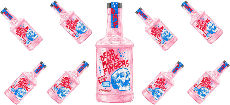 Pink Gin UV DTF Cup Wrap for 16oz Libbey Can KA-17663