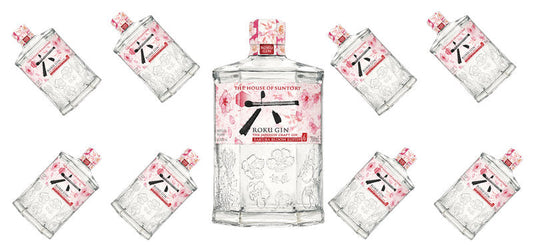 Pink Gin UV DTF Cup Wrap for 16oz Libbey Can KA-17702
