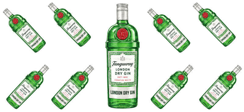 Green Gin UV DTF Cup Wrap for 16oz Libbey Can KA-17729