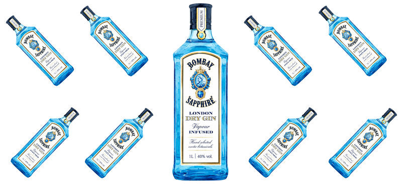 Dry Gin UV DTF Cup Wrap for 16oz Libbey Can KA-17734