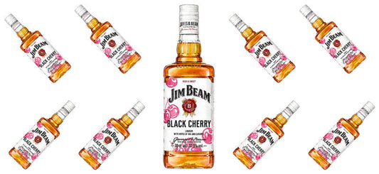 Black Cherry Bourbon UV DTF Cup Wrap for 16oz Libbey Can KA-17741