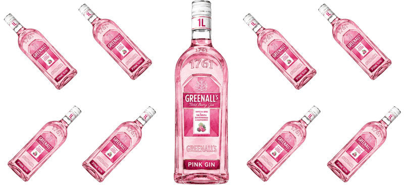 Pink Gin UV DTF Cup Wrap for 16oz Libbey Can KA-17748
