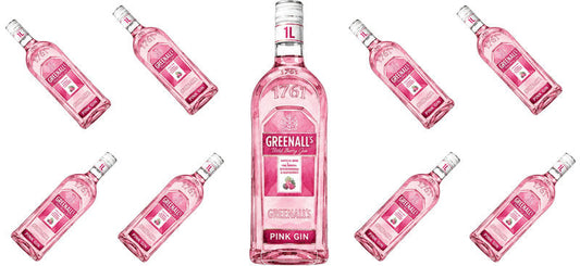 Pink Gin UV DTF Cup Wrap for 16oz Libbey Can KA-17748