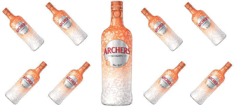 Peach Liqueur UV DTF Cup Wrap for 16oz Libbey Can KA-17752
