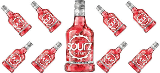 Cherry Liqueur UV DTF Cup Wrap for 16oz Libbey Can KA-17753