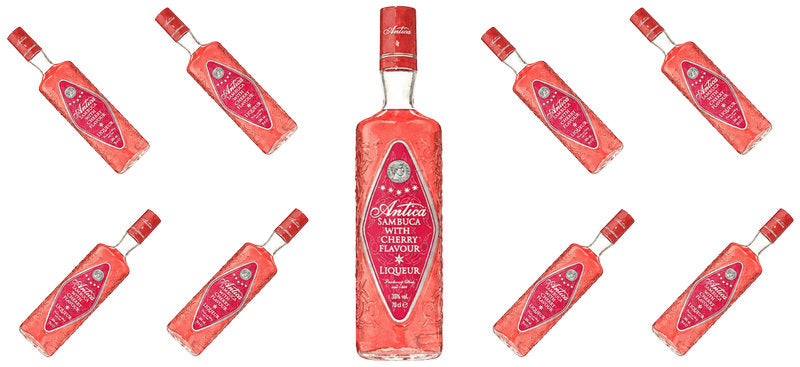 Red Liqueur UV DTF Cup Wrap for 16oz Libbey Can KA-17763