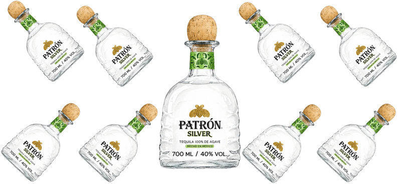 Silver Tequila UV DTF Cup Wrap for 16oz Libbey Can KA-17788